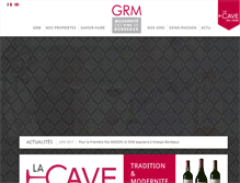 Tablet Screenshot of grm-vins.fr